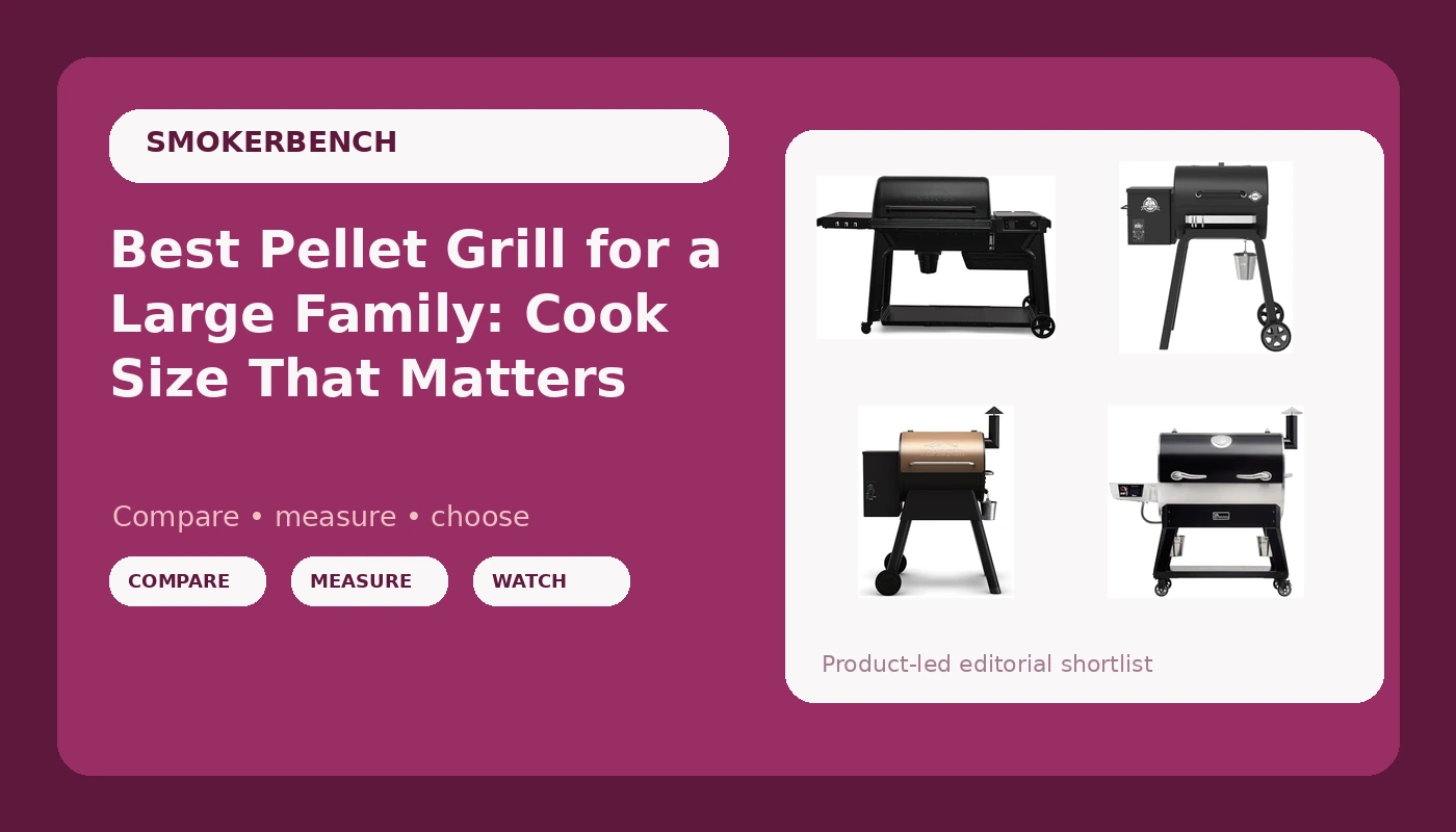 Best Pellet Grill for a Large Family: Cook Size That Matters - SmokerBench review with measurements and honest opinion