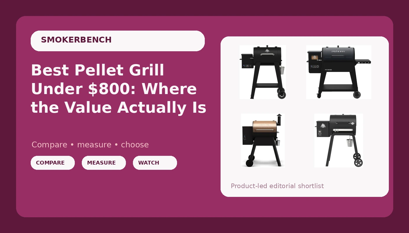 Best Pellet Grill Under $800: Where the Value Actually Is - SmokerBench review with measurements and honest opinion