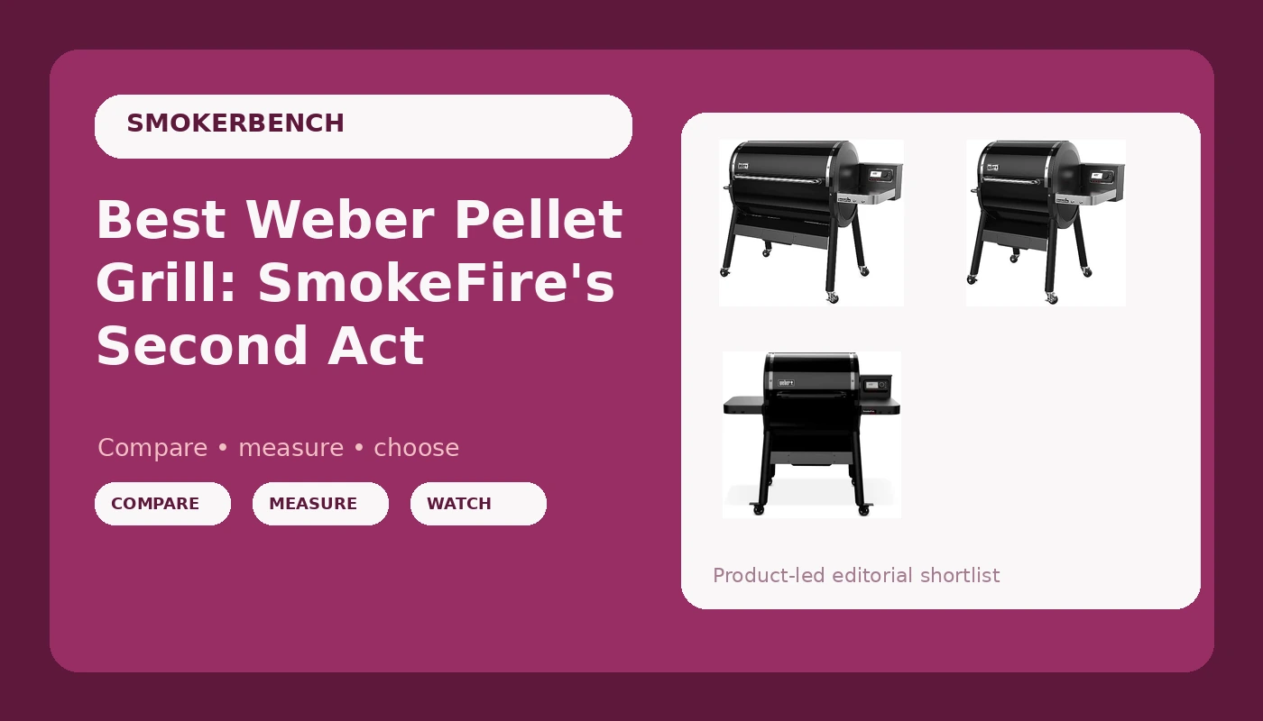 Best Weber Pellet Grill: SmokeFire's Second Act - SmokerBench review with measurements and honest opinion