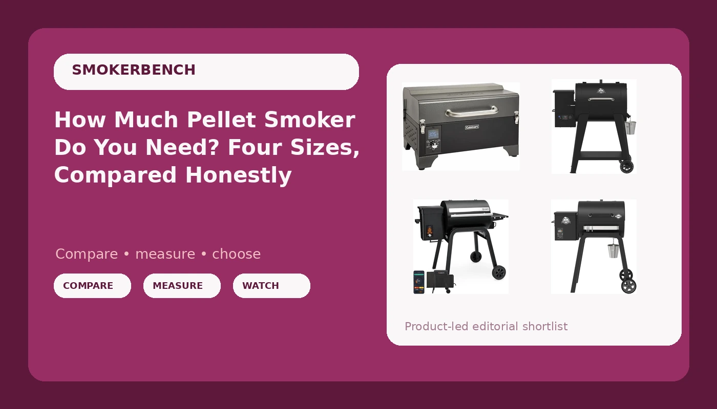 How Much Pellet Smoker Do You Need? Four Sizes, Compared Honestly