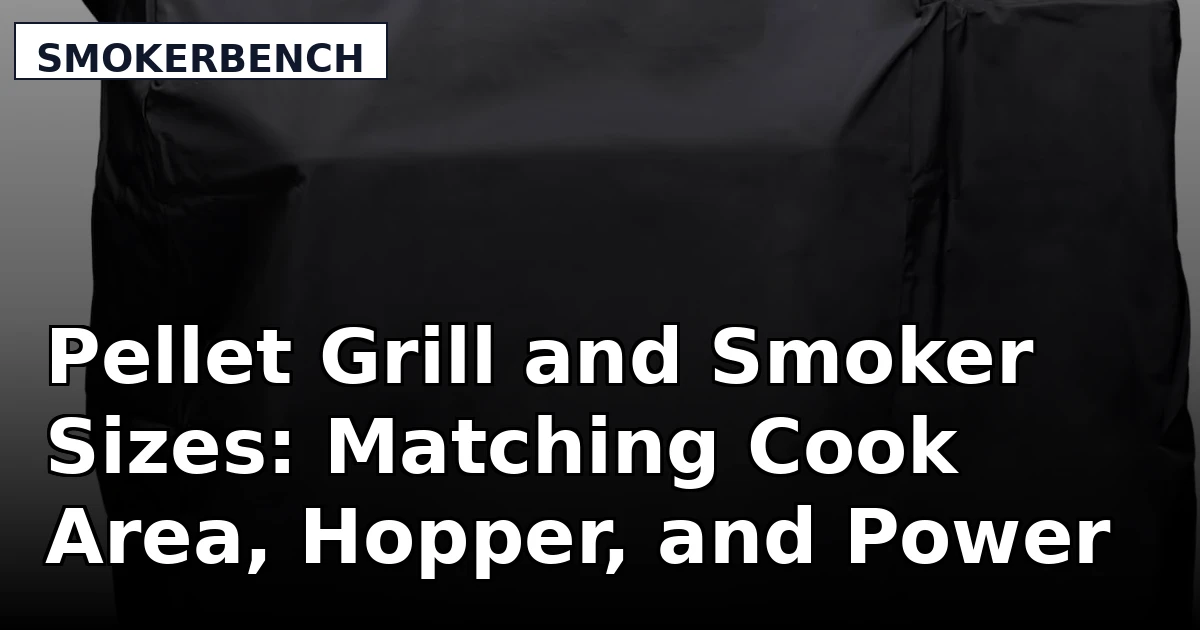 Pellet Grill and Smoker Sizes: Matching Cook Area, Hopper, and Power