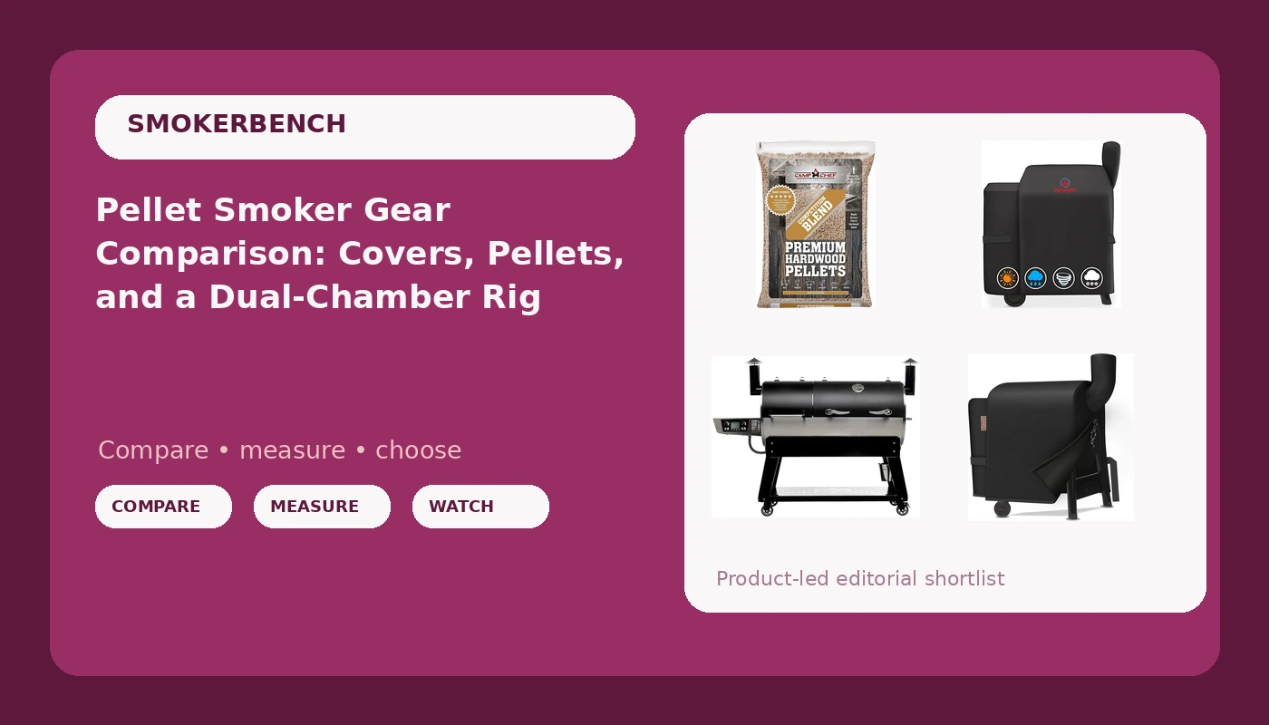 Pellet Smoker Gear Comparison: Covers, Pellets, and a Dual-Chamber Rig