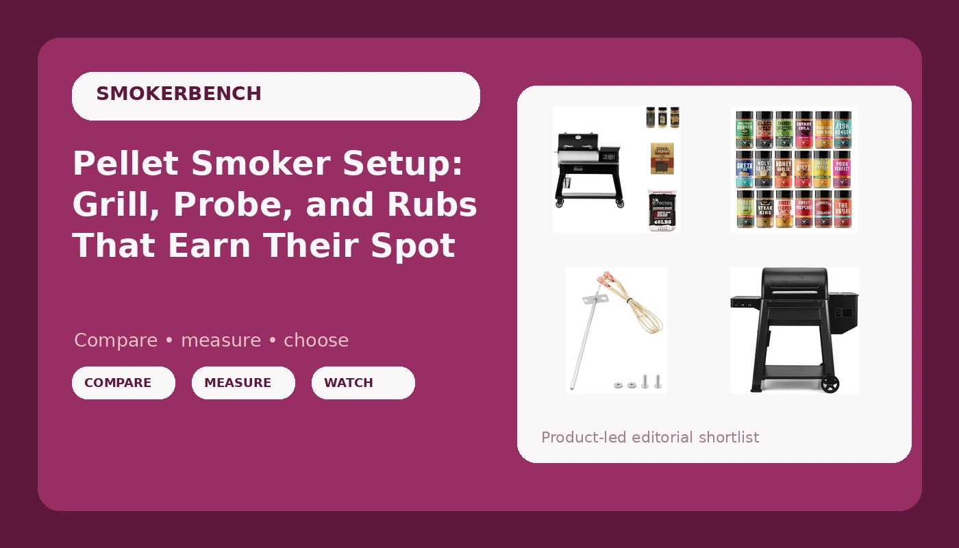 Pellet Smoker Setup: Grill, Probe, and Rubs That Earn Their Spot