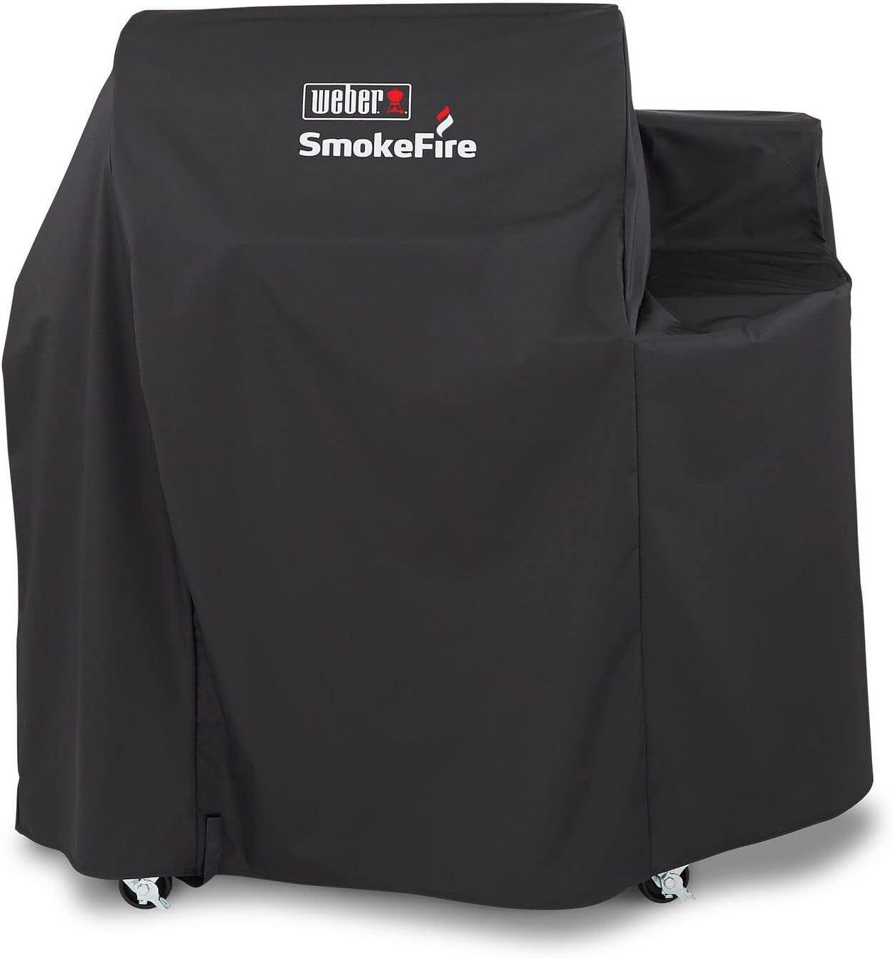 Weber 24" SmokeFire Premium Grill Cover, Black – Weather‑Resistant, UV‑Protected Cover with Secure Straps for Wood Pellet Grills : Patio, Lawn & Garden