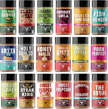 Fire & Smoke Society Motherload (18-Pack) Variety | BBQ Rub Seasoning Set : Grocery & Gourmet Food