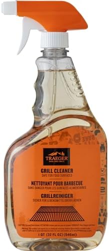 Traeger Grills BAC679 Grill Cleaner Spray Bottle,Grease Cutter,Keep Grill Shiny,No Harmful Chemicals,Citrus Scent,946ml,(Pack of 2)