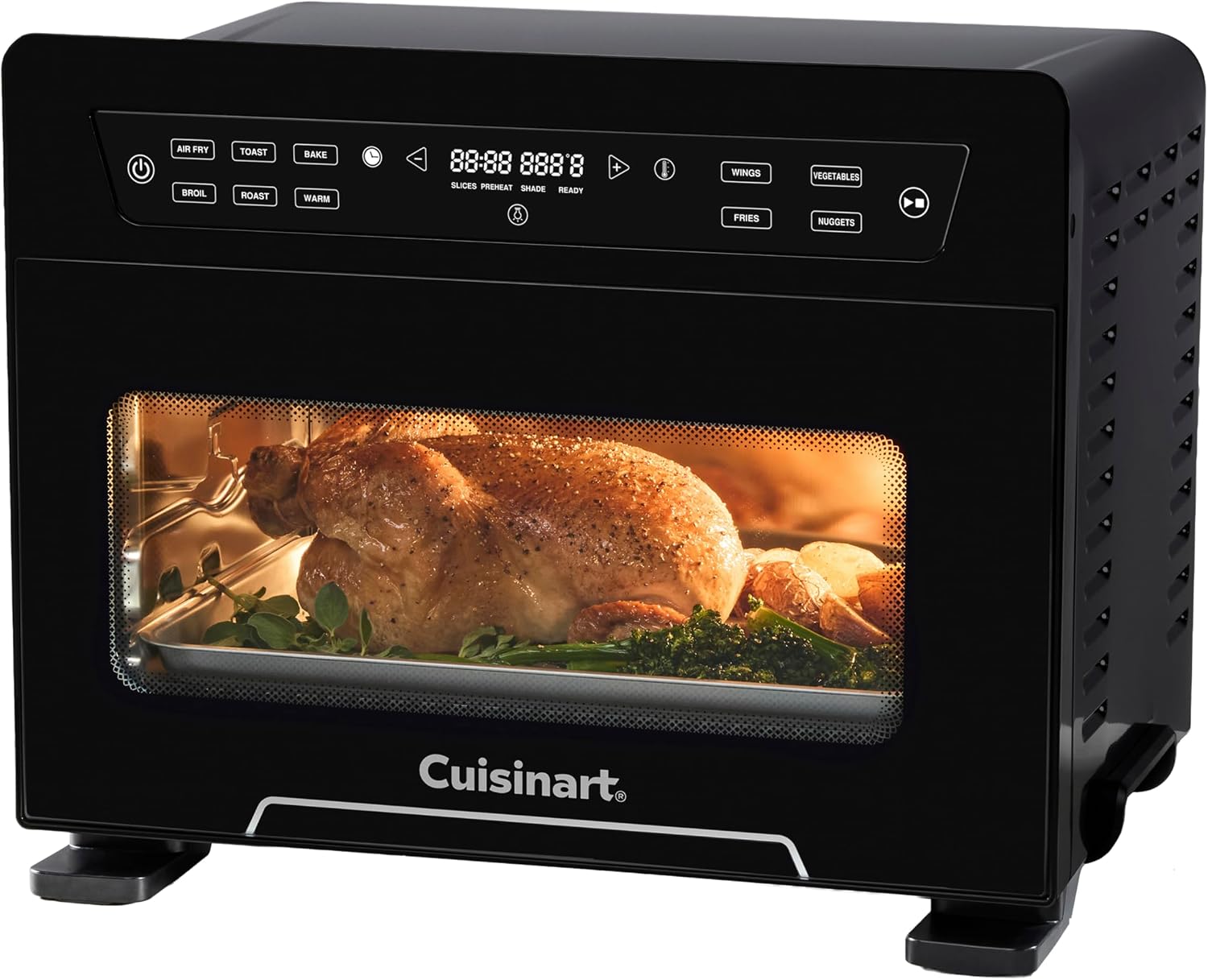 Cuisinart Digital Air Fryer Toaster Oven, 10-in-1, Family-Size Capacity | Air fryer toaster oven combo with 6 cooking functions, 4 presets, and a glass viewing window, fits a 4-lb. chicken