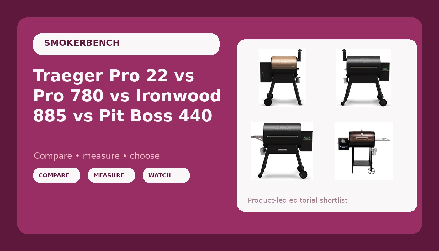 Traeger Pro 22 vs Pro 780 vs Ironwood 885 vs Pit Boss 440